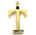 10k yellow gold diamond custom made initial pendant 0.50ct 