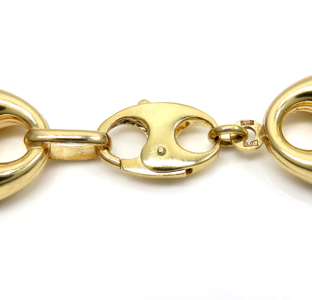 10k yellow gold hollow gucci link chain 24 inch 16.50mm  - Image 4