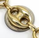 10k yellow gold hollow gucci link chain 24 inch 16.50mm
