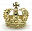 10k yellow gold nugget kings crown ring