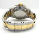 Rolex submariner stainless steel & 18k gold champagne serti diamond dial 40mm watch 16613 