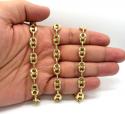 10k yellow gold hollow gucci link chain 22-30