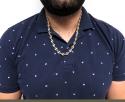 14k yellow gold gucci puff link chain 24 inches 8.00mm