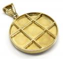 10k yellow gold large diamond star medallion pendant 2.02ct