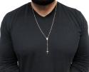 14k yellow gold smooth bead rosary chain 26 inch 3mm