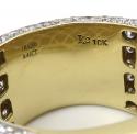 10k yellow gold fully iced out diamond xl ring 8.41ct