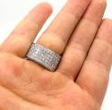 10k yellow gold fully iced out diamond xl ring 8.41ct
