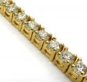 14k yellow gold 20 pointer diamond tennis bracelet 8 inch 9.82ct