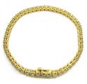 14k yellow gold 20 pointer diamond tennis bracelet 8 inch 9.82ct
