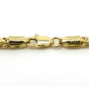 10k yellow gold polish eight sided franco 24 inch 2.6mm