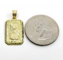 10k yellow gold mini gold bar pendant 