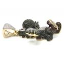Yoshi 10k yellow gold diamond pendant 8.00ct