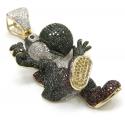Yoshi 10k yellow gold diamond pendant 8.00ct