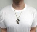 Yoshi 10k yellow gold diamond pendant 8.00ct