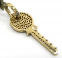 10k yellow gold diamond key pendant 0.57ct