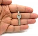 10k yellow gold diamond key pendant 0.57ct