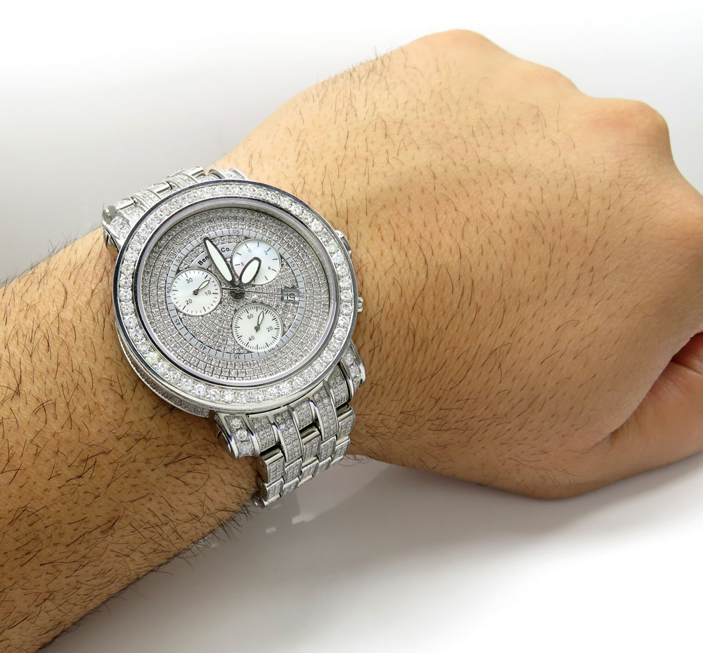 Mens Fully Iced Out Benny & Co. Diamond Watch 16.50CT