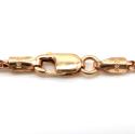 14k rose gold skinny solid tight franco link chain 18-24 inches 1.5mm