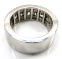 14k white gold jumbo diamond wedding band ring 3.60ct