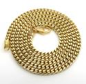 14k yellow gold solid tight link franco chain 20-26 inch 3mm