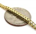 14k yellow gold solid tight link franco chain 20-26 inch 3mm
