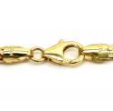 14k yellow gold solid tight franco link chain 22 inch 3mm