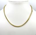 14k yellow gold solid tight link franco chain 20-26 inch 3mm