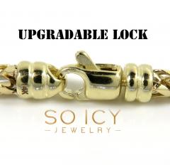 14k yellow gold solid tight link franco chain 20-26 inch 3mm