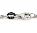 14k white gold skinny diamond cut rope link chain 16-22 inch 1.50mm