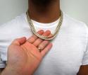 14k gold round 20 pointer diamond tennis chain 20-24 inches 4mm 24.00ct