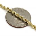 10k yellow gold classic jesus pendant with 20-24 inch 3mm rope chain