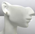 14k gold clean round cut 0.25 pointer diamond studs earrings 0.50ct