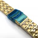 Mens yellow stainless steel joe rodeo 20mm watch band 
