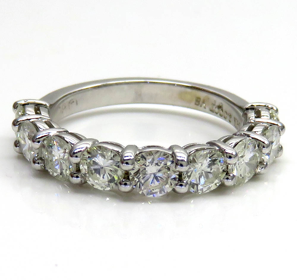 14k white gold 22 pointer half vs diamond eternity band 2.00ct