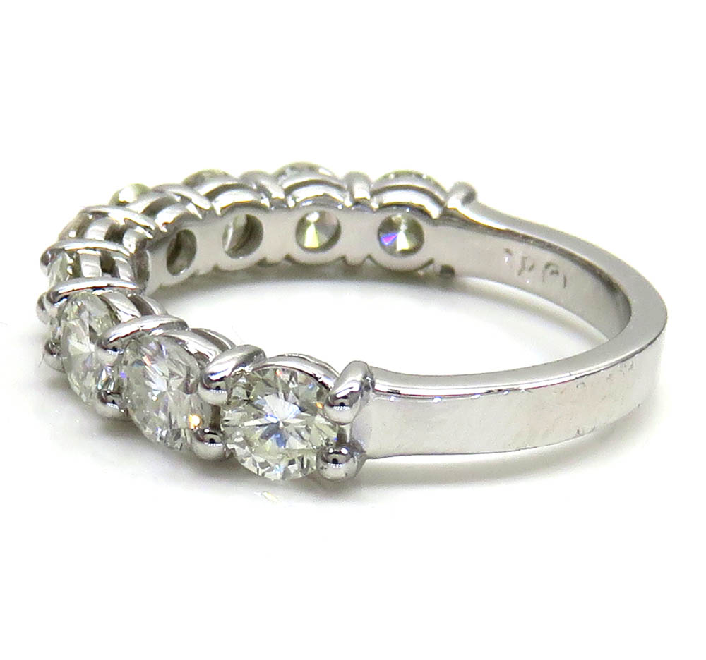 14k white gold 22 pointer half vs diamond eternity band 2.00ct