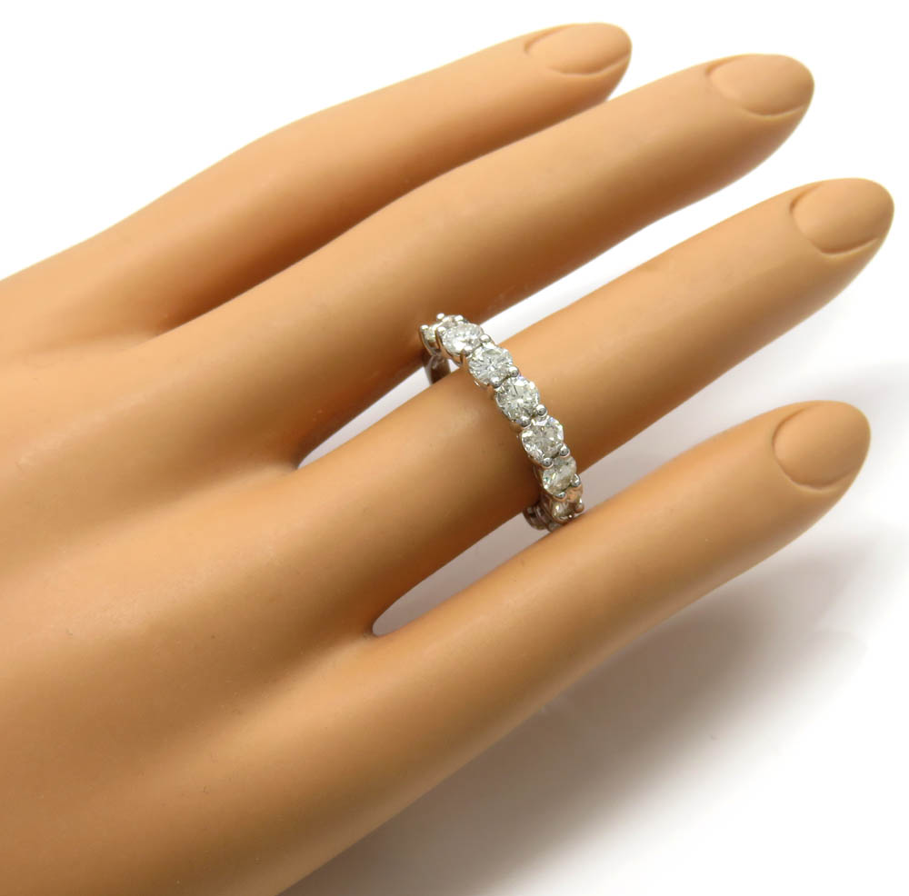 14k white gold 22 pointer half vs diamond eternity band 2.00ct