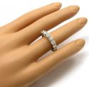14k white gold 22 pointer half vs diamond eternity band 2.00ct