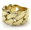 14k yellow gold solid xl flat 11mm cuban ring 