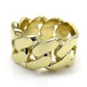 14k yellow gold solid xl flat 11mm cuban ring