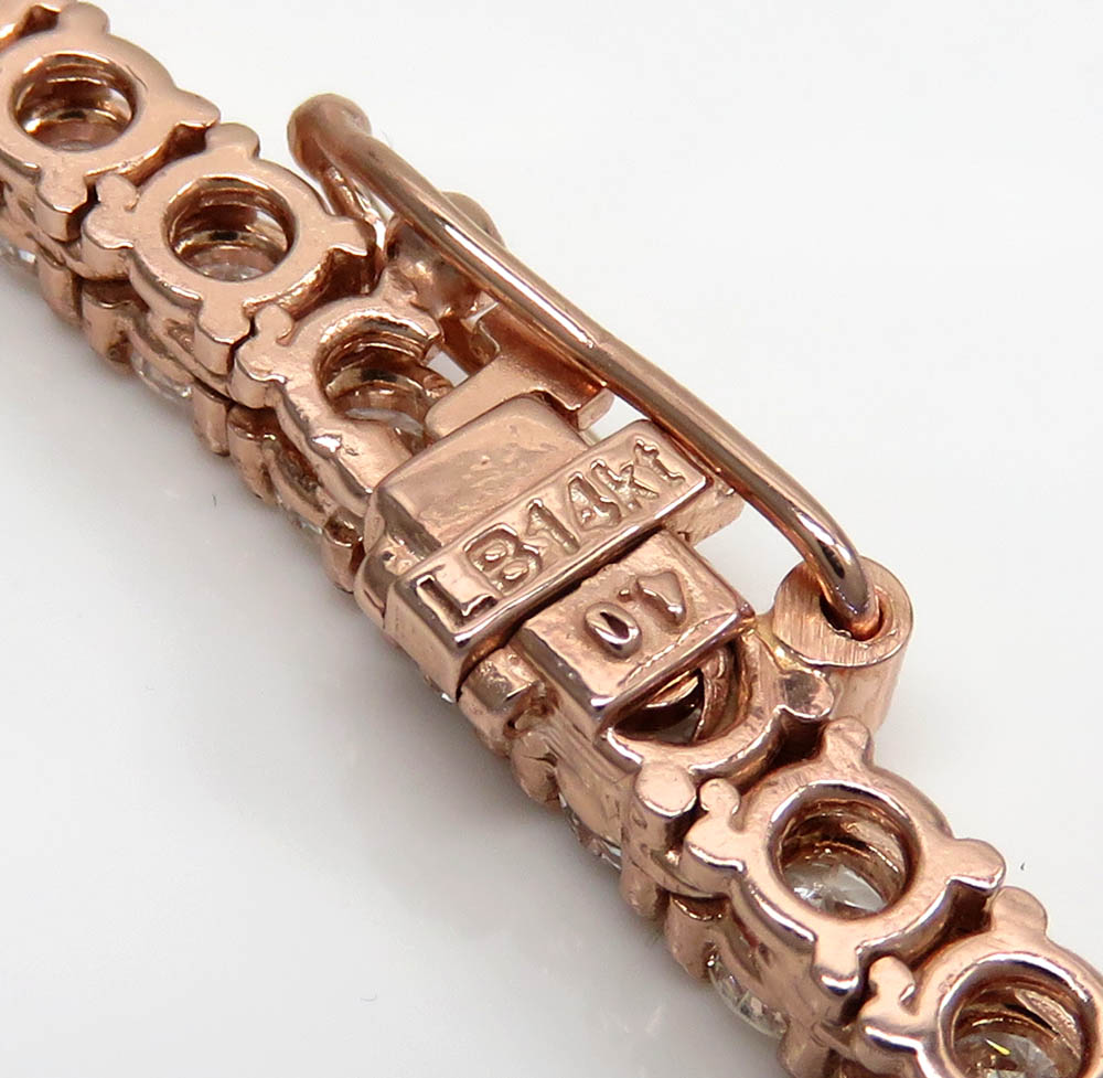 14k gold round 25 pointer vs diamond tennis chain 24 inches 4mm 36.00ct - Image 5