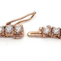 14k gold round 25 pointer vs diamond tennis chain 24 inches 4mm 36.00ct 