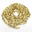 14k yellow gold solid cable link chain 30 inches 5.20mm 