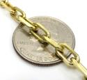 14k yellow gold solid cable link chain 30 inches 5.20mm 