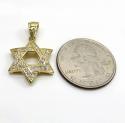 14k yellow or white gold diamond star of david pendant 0.50ct