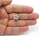 10k yellow gold small diamond mario star pendant 0.34ct