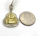 10k yellow gold diamond fat buddha 0.31ct