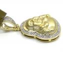 10k yellow gold diamond fat buddha 0.31ct