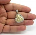 10k yellow gold diamond fat buddha 0.31ct
