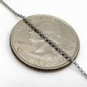 14k white gold enamel diamond evil eye pendant and chain 16 inches 0.12ct