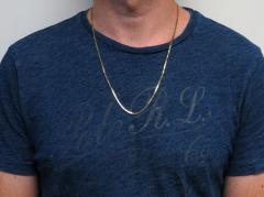 10k yellow gold solid box link chain 20-24 inches 2mm